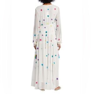 ROCOCO SAND Star Embroidered Maxi Dress